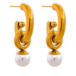 Charlotte Pearl Earrings - Psalm BoutiqueCharlotte Pearl EarringsJewlery