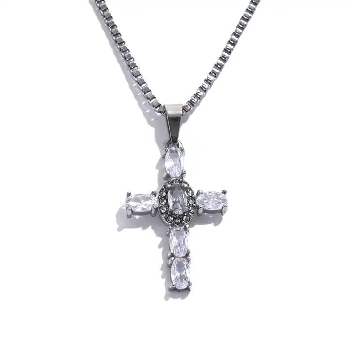 Classic Cross Pendant Necklace - Psalm BoutiqueSilverClassic Cross Pendant NecklaceJewlery