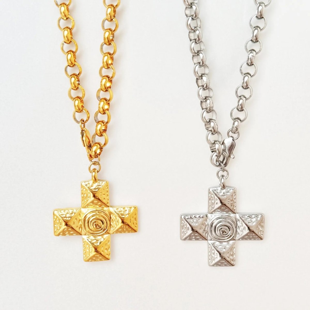 Dazed Cross Necklace - Psalm BoutiqueGoldDazed Cross NecklaceNecklace