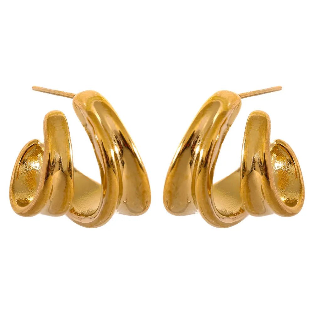Double Hoop Earrings - Psalm BoutiqueGoldDouble Hoop EarringsEarrings