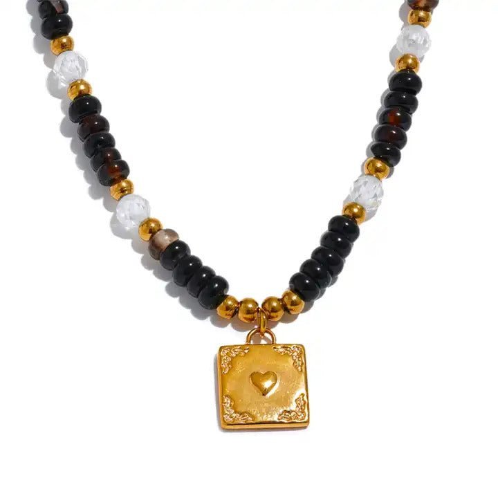 Psalm Heart Beaded Necklace - Psalm BoutiquePsalm Heart Beaded Necklace - Psalm BoutiquePsalm Heart Beaded NecklaceJewleryJewlery