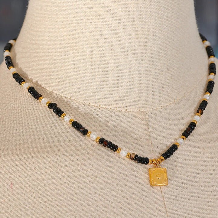 Psalm Heart Beaded Necklace - Psalm BoutiquePsalm Heart Beaded Necklace - Psalm BoutiquePsalm Heart Beaded NecklaceJewleryJewlery