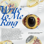 Write To Me Ring - Psalm BoutiqueDeep Red Amber5.5Write To Me RingJewlery